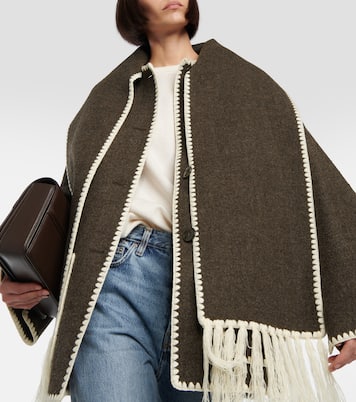 Giacca in misto lana con sciarpa | Toteme