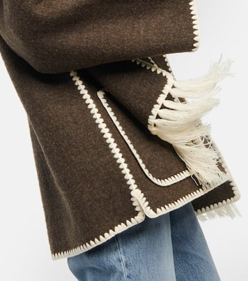 Giacca in misto lana con sciarpa | Toteme