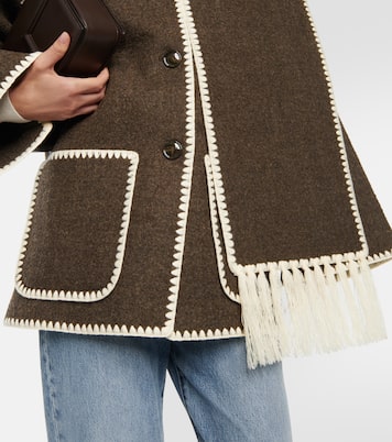 Giacca in misto lana con sciarpa | Toteme