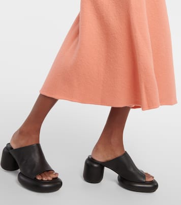 Falda midi de lana asimétrica | Jil Sander