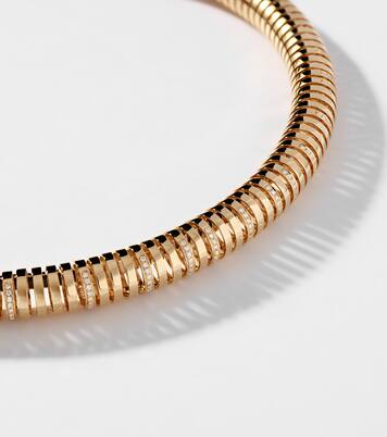 Collier Versus en or 14 ct et diamants | Rainbow K