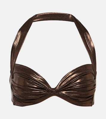 Top bikini Bill metallizzato | Norma Kamali