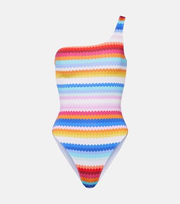 Chevron printed one-shoulder swimsuit | Missoni Mare