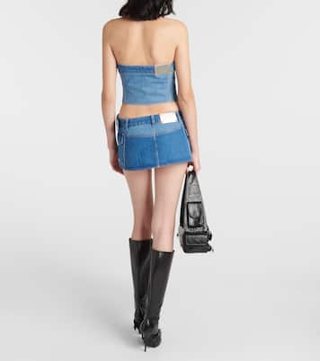 Top a corsetto Workwear in denim | Dion Lee