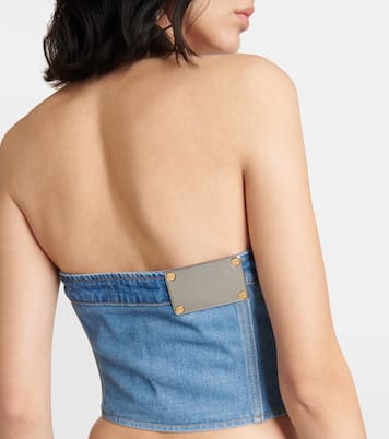 Top a corsetto Workwear in denim | Dion Lee