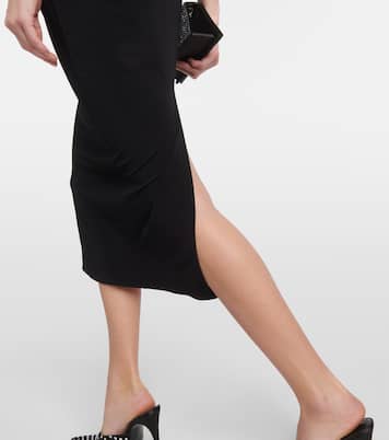 Floral-appliqué cutout midi dress | Magda Butrym