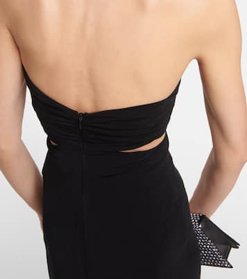 Floral-appliqué cutout midi dress | Magda Butrym