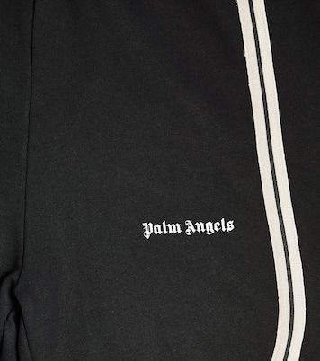 Short rayé en coton à logo | Palm Angels Kids