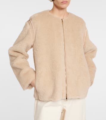 Panno alpaca, wool and silk teddy jacket | Max Mara