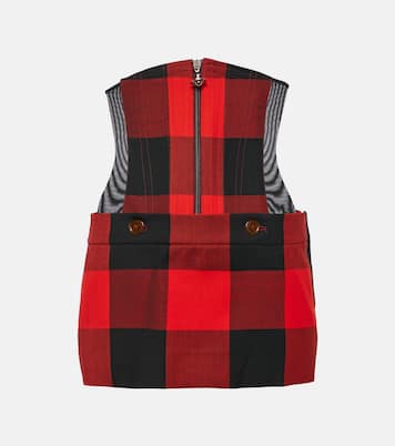 Foam checked virgin wool miniskirt | Vivienne Westwood