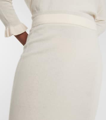 Falda midi de lana y cachemir | Jardin des Orangers