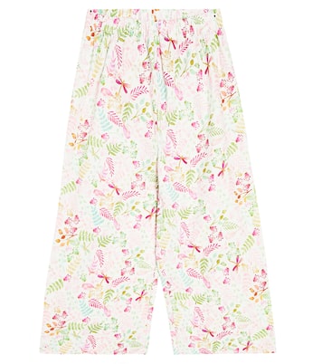 Pantalon en coton à fleurs | Il Gufo