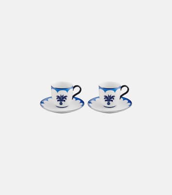 Jaipur set of 2 espresso cups and saucers | Aquazzura Casa