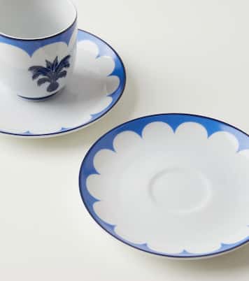 Jaipur set of 2 espresso cups and saucers | Aquazzura Casa