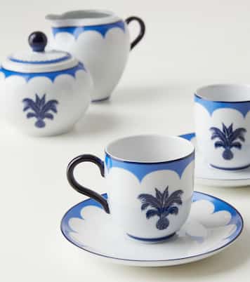 Jaipur set of 2 espresso cups and saucers | Aquazzura Casa