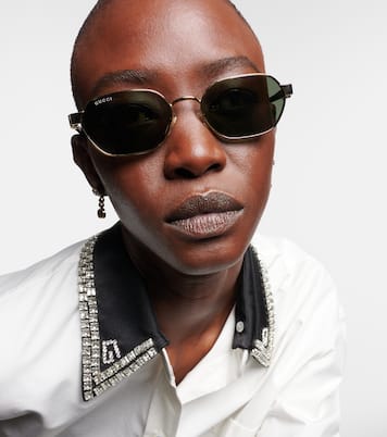 Gafas de sol ovaladas con GG | Gucci