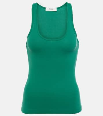 Top Bianca in maglia a coste | Agolde