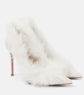 Pumps Jenny aus Lackleder mit Shearling | Gianvito Rossi