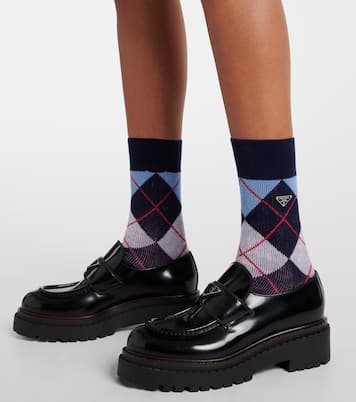 Calzini Argyle in misto cotone jacquard | Prada