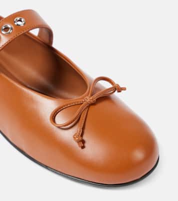 Ballerine in pelle | Miu Miu