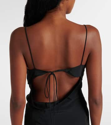 Vestido corto drapeado asimétrico | Acne Studios