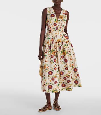 Kiran floral cotton midi dress | Ulla Johnson
