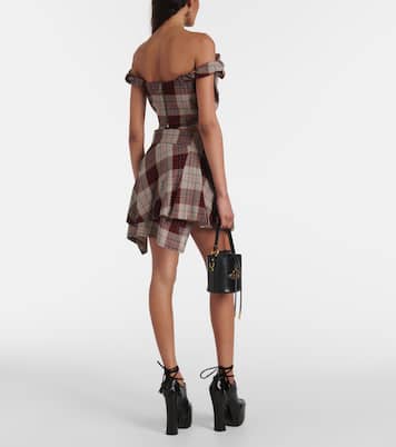 Sunday checked draped corset | Vivienne Westwood