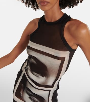 Printed mesh tank top | Jean Paul Gaultier