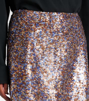 Sequined wool-blend midi skirt | Dries Van Noten