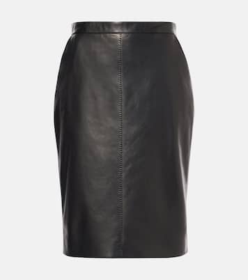 Bleistiftrock aus Leder | Saint Laurent