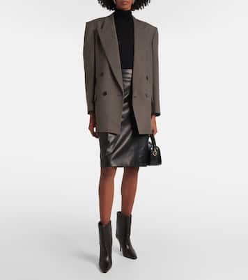 Bleistiftrock aus Leder | Saint Laurent