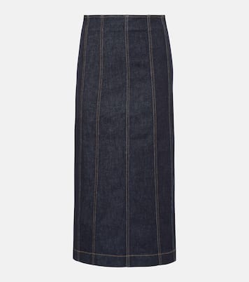 Fiona denim maxi skirt | Veronica Beard