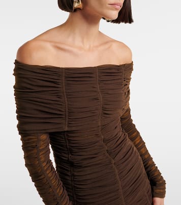 Top in jersey con scollo bardot | The Attico