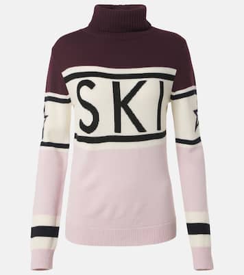 Schild intarsia wool turtleneck sweater | Perfect Moment