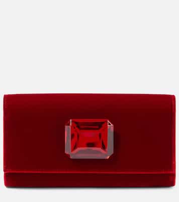Clutch Jaipur Mini in velluto | Gianvito Rossi