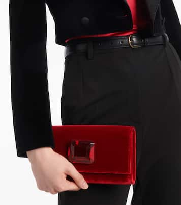 Clutch Jaipur Mini in velluto | Gianvito Rossi