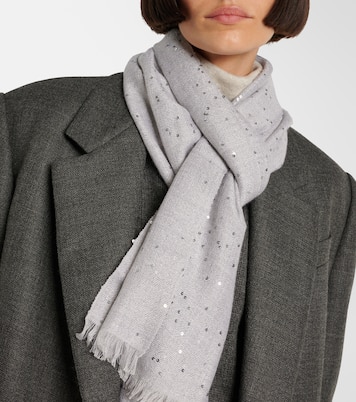 Sciarpa in cashmere e seta | Brunello Cucinelli