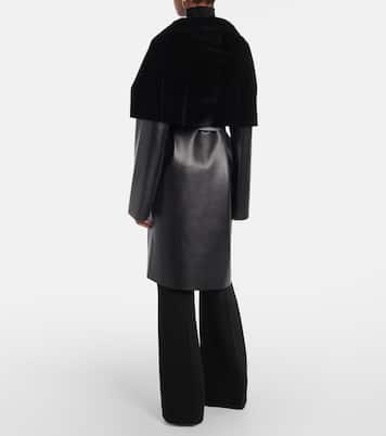 Manteau réversible en cuir synthétique | Norma Kamali