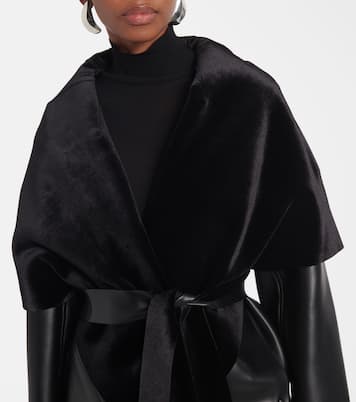 Manteau réversible en cuir synthétique | Norma Kamali