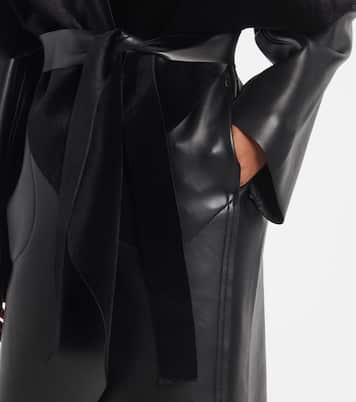 Manteau réversible en cuir synthétique | Norma Kamali