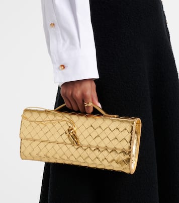 Clutch Andiamo aus Metallic-Leder | Bottega Veneta