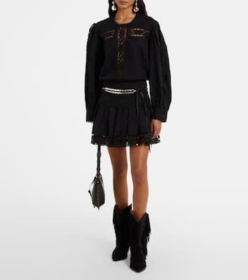 Blouse Valmira brodée en lin et coton | Marant Etoile