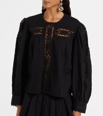 Blouse Valmira brodée en lin et coton | Marant Etoile