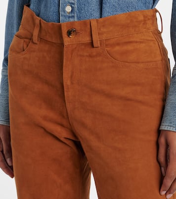 Pantaloni regular Viva Paso in suede | Blazé Milano