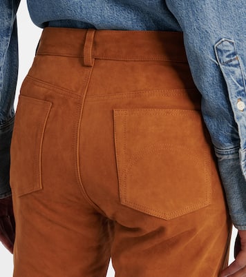 Pantaloni regular Viva Paso in suede | Blazé Milano