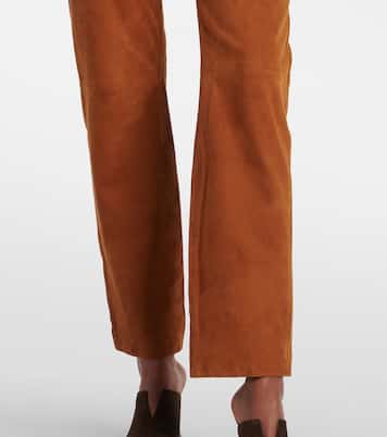 Pantaloni regular Viva Paso in suede | Blazé Milano
