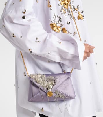 Pochette en satin à ornements | Dries Van Noten