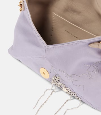 Pochette en satin à ornements | Dries Van Noten