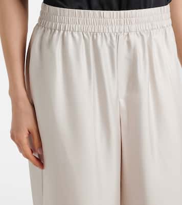 Pantaloni a gamba larga in seta | Lisa Yang