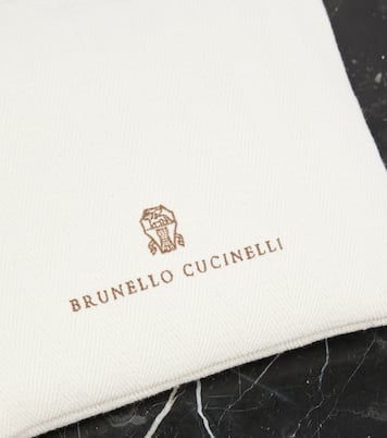 Clutch Leisure Small in canvas | Brunello Cucinelli